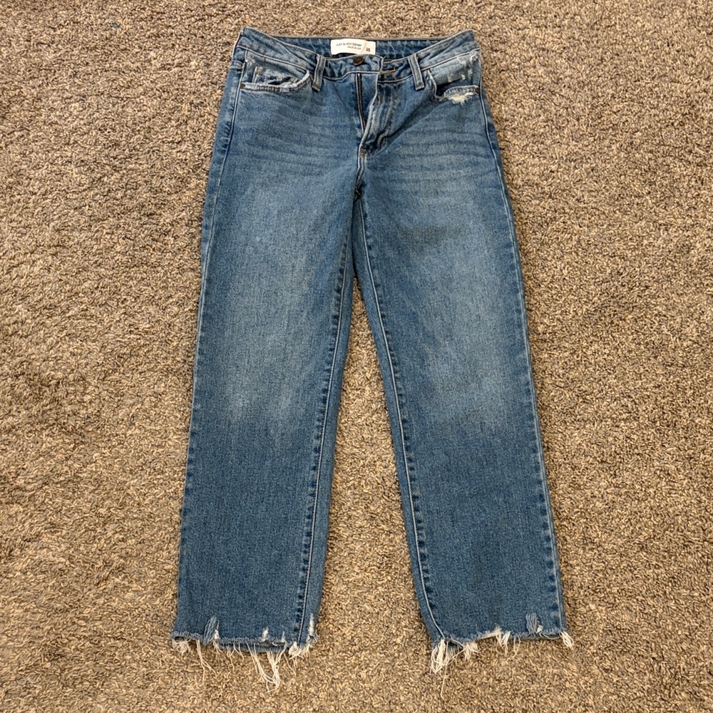 Just Black Women's Straight Leg Blue Jeans